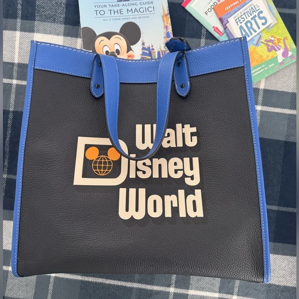 Coach x Disney Parks Walt Disney World Leather Field Tote